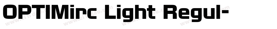 OPTIMirc Light Regul字体转换